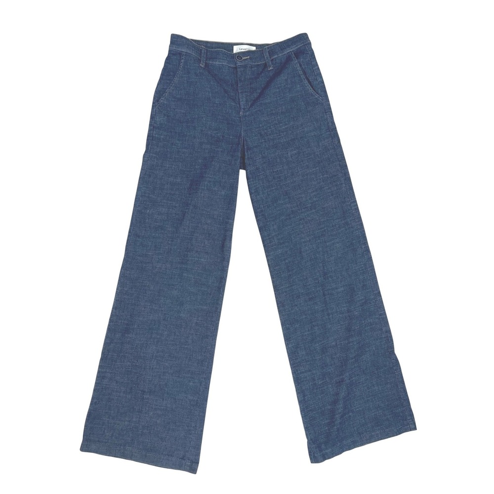 Level 99 Denim by Nature Stargazer Wide Leg Lightweight Denim Trousers Size 27